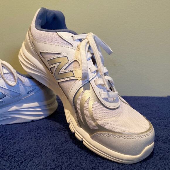 New Balance Cush+ Women's 8.5 White Low Walking Shoe Sneakers - Picture 4 of 12